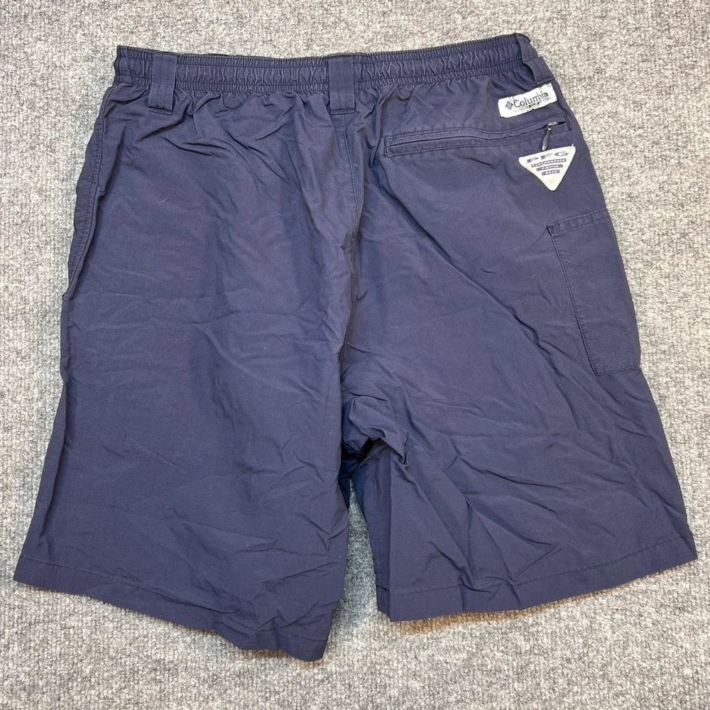 Columbia Shorts Mens Small Blue Omni-Shade PFG Swim Trunks Quick Dry